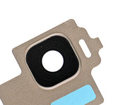 Replacement Back Camera Lens With Bezel Ring Compatible with Samsung Galaxy S8 (Gold)