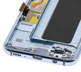 Replacement OLED Assembly With Frame Compatible with Samsung Galaxy S8 Plus (Aftermarket Plus) (Coral Blue)