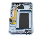 Replacement OLED Assembly With Frame Compatible with Samsung Galaxy S8 Plus (Aftermarket Plus) (Coral Blue)