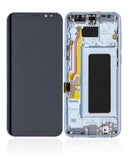Replacement OLED Assembly With Frame Compatible with Samsung Galaxy S8 Plus (Aftermarket Plus) (Coral Blue)