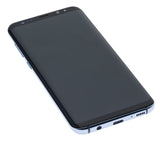 Replacement OLED Assembly With Frame Compatible with Samsung Galaxy S8 Plus (Aftermarket Plus) (Coral Blue)