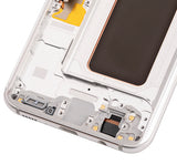 Replacement OLED Assembly With Frame Compatible with Samsung Galaxy S8 Plus (Aftermarket Plus) (Arctic Silver)