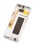 Replacement OLED Assembly With Frame Compatible with Samsung Galaxy S8 Plus (Aftermarket Plus) (Arctic Silver)