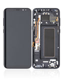 Replacement OLED Assembly With Frame Compatible with Samsung Galaxy S8 Plus (Refurbished) (Midnight Black)