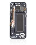 Replacement OLED Assembly With Frame Compatible with Samsung Galaxy S8 Plus (Refurbished) (Midnight Black)