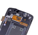 Replacement OLED Assembly With Frame Compatible with Samsung Galaxy S6 Edge (CDMA: Verizon / Sprint) (Service Pack) (Black Sapphire)