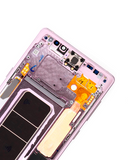 Replacement OLED Assembly With Frame Compatible with Samsung Galaxy Note 9 (Aftermarket Plus) (Lavender Purple)
