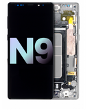 Replacement OLED Assembly With Frame Compatible with Samsung Galaxy Note 9 (Service Pack) (Cloud Silver)