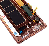 Replacement OLED Assembly With Frame Compatible with Samsung Galaxy Note 9 (Service Pack) (Metallic Copper)