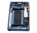 Replacement OLED Assembly With Frame Compatible with Samsung Galaxy Note 9 (Refurbished) (Ocean Blue)