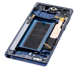 Replacement OLED Assembly With Frame Compatible with Samsung Galaxy Note 9 (Refurbished) (Ocean Blue)