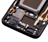 Replacement OLED Assembly With Frame Compatible with Samsung Galaxy S8 (Service Pack) (Midnight Black)