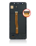 Replacement OLED Assembly With Frame Compatible with Samsung Galaxy A7 (A750 / 2018) (Aftermarket Plus) (Black)