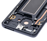 Replacement OLED Assembly With Frame Compatible with Samsung Galaxy S9 (Service Pack) (Midnight Black)
