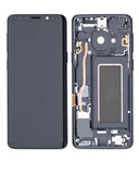 Replacement OLED Assembly With Frame Compatible with Samsung Galaxy S9 (Service Pack) (Midnight Black)