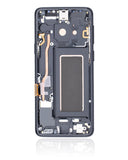 Replacement OLED Assembly With Frame Compatible with Samsung Galaxy S9 (Service Pack) (Midnight Black)