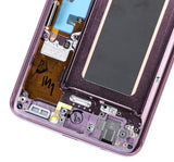 Replacement OLED Assembly With Frame Compatible with Samsung Galaxy S9 (Service Pack) (Lilac Purple)