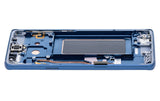 Replacement OLED Assembly With Frame Compatible with Samsung Galaxy S9 (Service Pack) (Coral Blue)