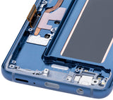 Replacement OLED Assembly With Frame Compatible with Samsung Galaxy S9 (Service Pack) (Coral Blue)