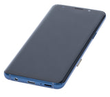 Replacement OLED Assembly With Frame Compatible with Samsung Galaxy S9 (Refurbished) (Coral Blue)