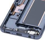 Replacement OLED Assembly With Frame Compatible with Samsung Galaxy S9 (Refurbished) (Titanium Gray)