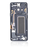 Replacement OLED Assembly With Frame Compatible with Samsung Galaxy S9 (Refurbished) (Midnight Black)