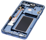 Replacement OLED Assembly With Frame Compatible with Samsung Galaxy S9 Plus (Refurbished) (Coral Blue)
