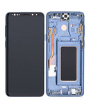 Replacement OLED Assembly With Frame Compatible with Samsung Galaxy S9 Plus (Refurbished) (Coral Blue)
