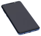Replacement OLED Assembly With Frame Compatible with Samsung Galaxy S9 Plus (Refurbished) (Coral Blue)