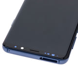Replacement OLED Assembly With Frame Compatible with Samsung Galaxy S9 Plus (Refurbished) (Coral Blue)
