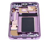 Replacement OLED Assembly With Frame Compatible with Samsung Galaxy S9 Plus (Refurbished) (Lilac Purple)