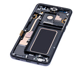 Replacement OLED Assembly With Frame Compatible with Samsung Galaxy S9 Plus (Refurbished) (Midnight Black)