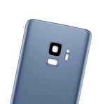 Replacement Back Cover Glass With Camera Lens Compatible with Samsung Galaxy S9 (No Logo) (Aftermarket Plus) (Coral Blue)