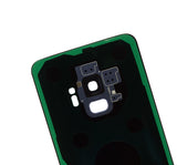 Replacement Back Cover Glass With Camera Lens Compatible with Samsung Galaxy S9 (No Logo) (Aftermarket Plus) (Coral Blue)