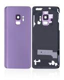 Replacement Back Cover Glass With Camera Lens Compatible with Samsung Galaxy S9 (No Logo) (Aftermarket Plus) (Lilac Purple)