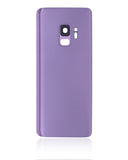 Replacement Back Cover Glass With Camera Lens Compatible with Samsung Galaxy S9 (No Logo) (Aftermarket Plus) (Lilac Purple)