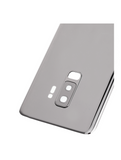 Replacement Back Cover Glass With Camera Lens Compatible with Samsung Galaxy S9 Plus (No Logo) (Aftermarket Plus) (Titanium Gray)