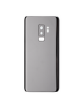 Replacement Back Cover Glass With Camera Lens Compatible with Samsung Galaxy S9 Plus (No Logo) (Aftermarket Plus) (Titanium Gray)