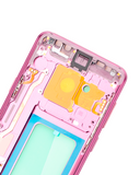 Replacement Mid-Frame Housing Compatible with Samsung Galaxy S9 Plus (With Small Parts) (Lilac Purple)