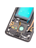 Replacement Mid-Frame Housing Compatible with Samsung Galaxy S9 Plus (With SmallParts) (Midnight Black Frame)