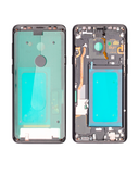 Replacement Mid-Frame Housing Compatible with Samsung Galaxy S9 Plus (With SmallParts) (Midnight Black Frame)