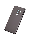 Replacement Back Cover Glass With Camera Lens Compatible with Samsung Galaxy S9 Plus (No Logo) (Aftermarket Plus) (Midnight Black)