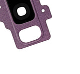 Replacement Back Camera Lens With Bracket / Bezel Compatible with Samsung Galaxy S9 Plus (Purple)
