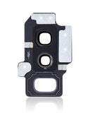 Replacement Back Camera Lens With Bracket / Bezel Compatible with Samsung Galaxy S9 Plus (Black)