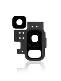 Replacement Back Camera Lens With Bracket / Bezel Compatible with Samsung Galaxy S9 (Midnight Black)