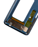 Replacement Mid-Frame Housing Compatible with Samsung Galaxy S9 Plus (With SmallParts) (Coral Blue Frame)