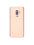 Replacement Back Cover Glass With Camera Lens Compatible with Samsung Galaxy S9 Plus (No Logo) (Aftermarket Plus) (Sunrise Gold)