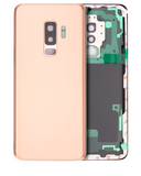 Replacement Back Cover Glass With Camera Lens Compatible with Samsung Galaxy S9 Plus (No Logo) (Aftermarket Plus) (Sunrise Gold)