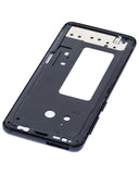 Replacement Mid-Frame Housing Compatible with Samsung Galaxy S9 (With SmallParts) (Midnight Black Frame)