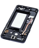 Replacement Mid-Frame Housing Compatible with Samsung Galaxy S9 (With SmallParts) (Midnight Black Frame)